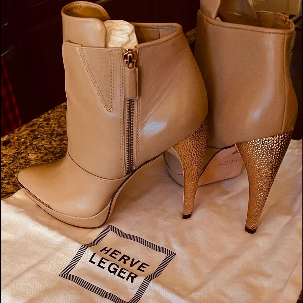 Herve Leger booties